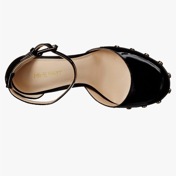 Nine West Cuzin Black Patent Platform Heel Clogs | Size 9 - Picture 4 of 9